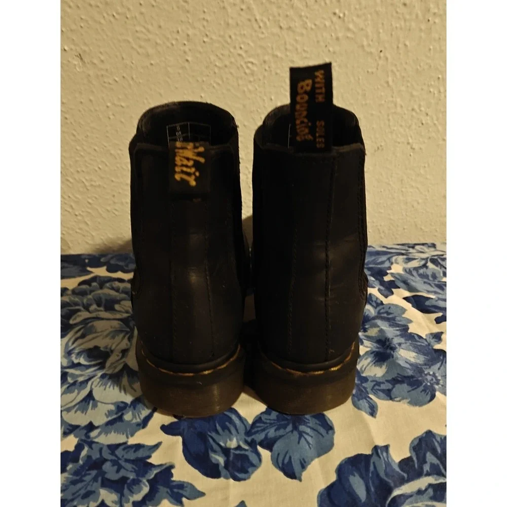 Dr Martens Chelsea Boots 2976 Slip Resistant Leather Black Pre Owned Us7